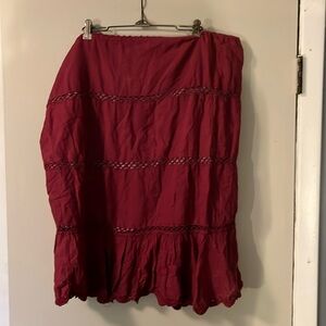 Magenta and pink skirt. Size xl